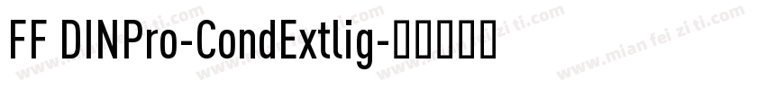 FF DINPro-CondExtlig字体转换
